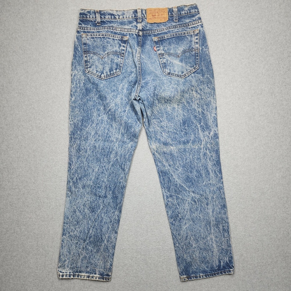 Vintage Levis 506 Jeans 35x30 Acid‎ Wash Fade Comfort Straight 90s Made In USA